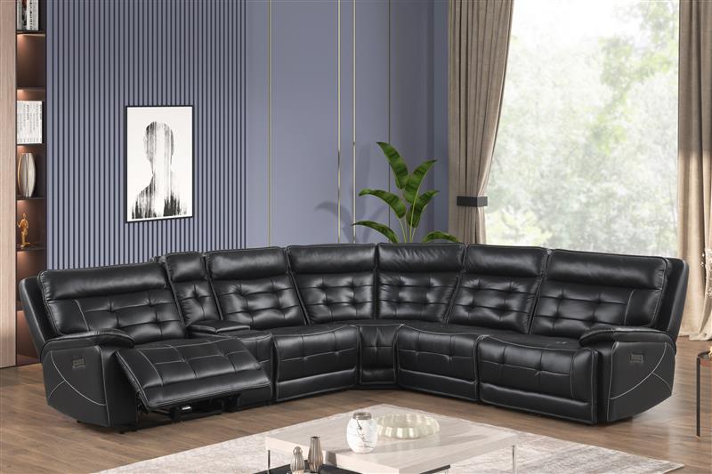 Orion Black Power Sectional