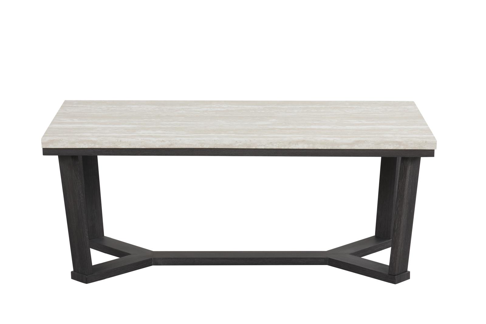 Alora White & Black 3-Piece Coffee Table Set — view 3