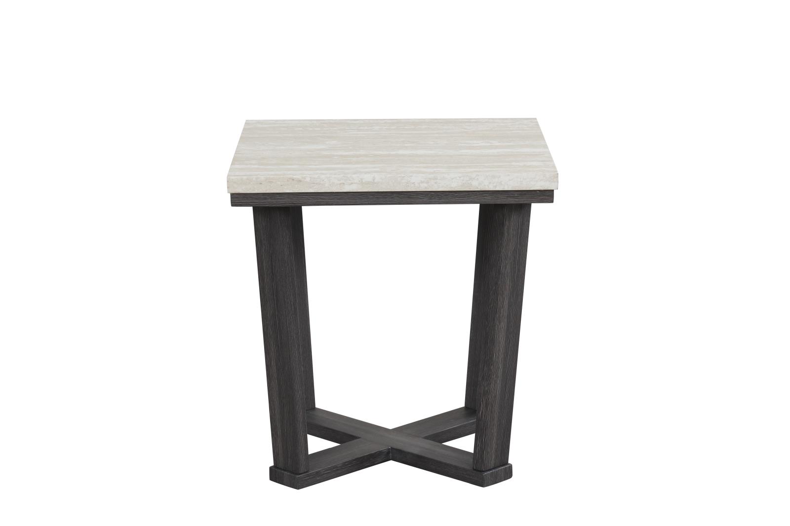 Alora White & Black 3-Piece Coffee Table Set — view 2