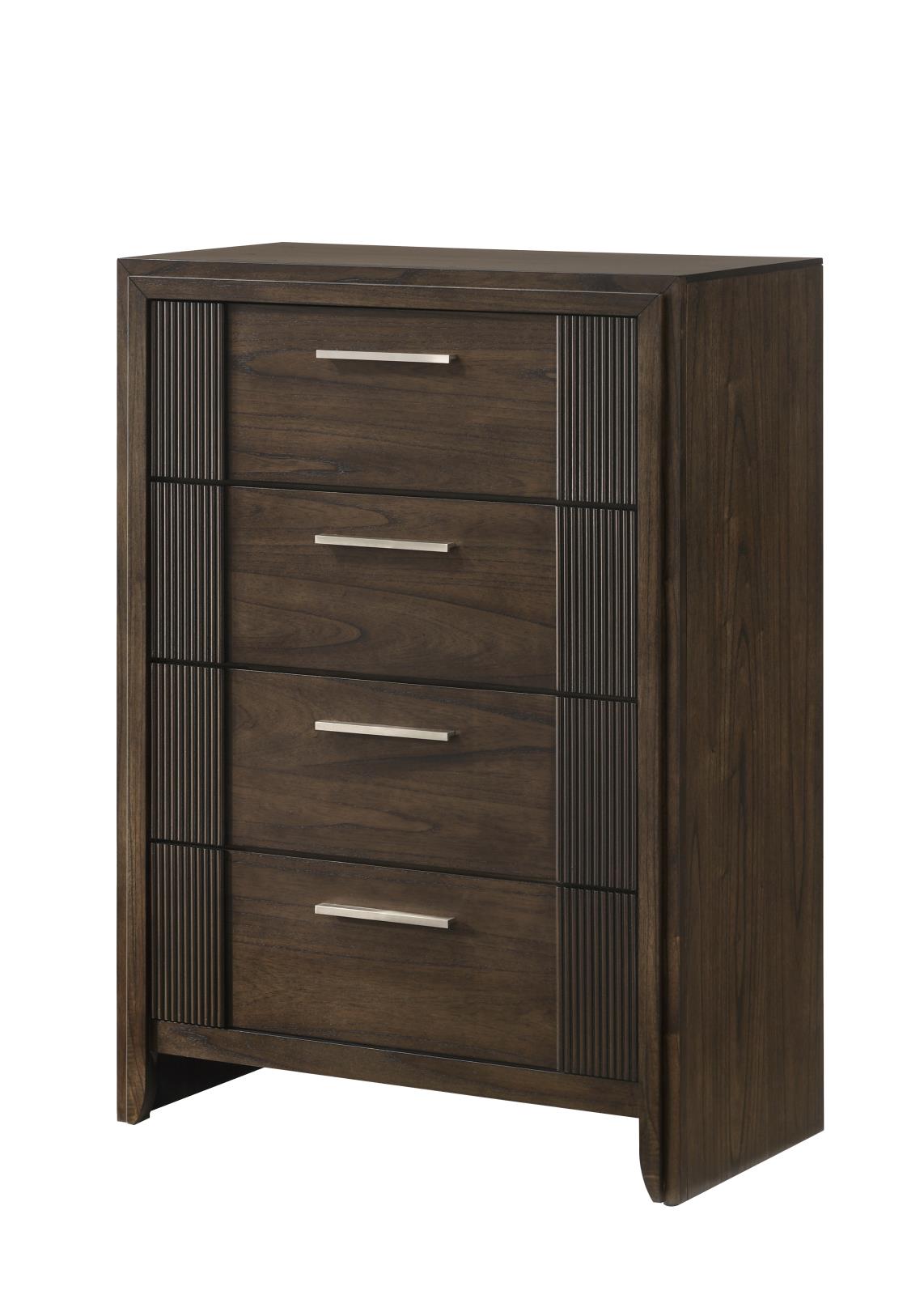 Branx Brown King Bed, Dresser, Mirror, Chest & Nightstand — view 5
