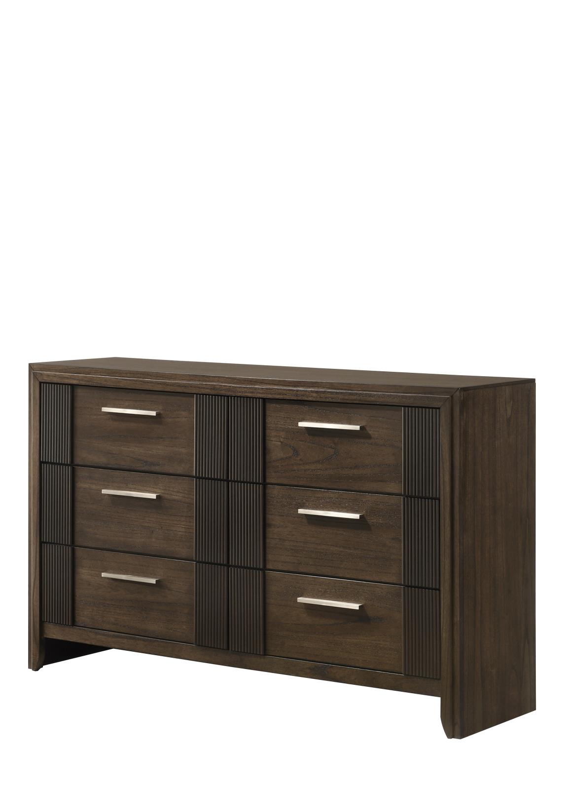 Branx Brown King Bed, Dresser, Mirror, Chest & Nightstand — view 3