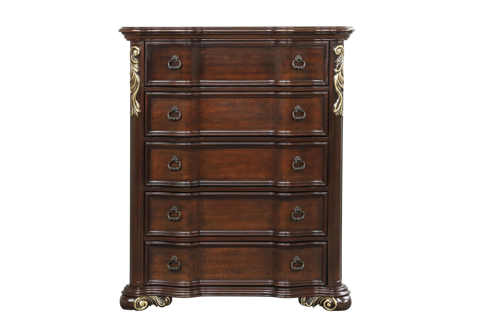 Brooks Brown Queen Bed, Dresser, Mirror, Chest & Nightstand — view 6