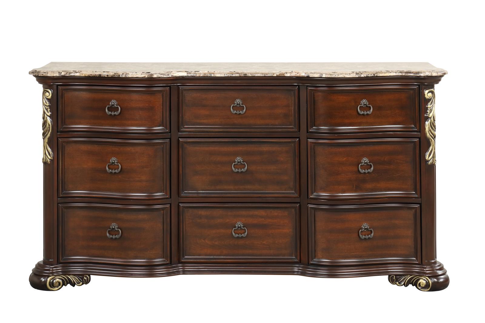Brooks Brown King Bed, Dresser, Mirror & Nightstand — view 3