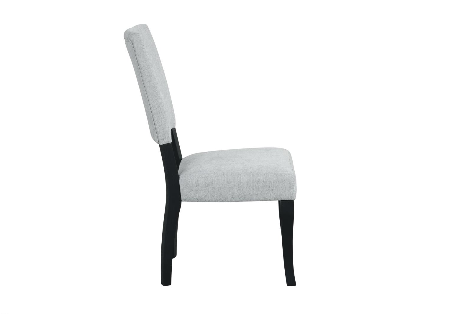 Carmen Gray Upholstered Dining Chair — view 4
