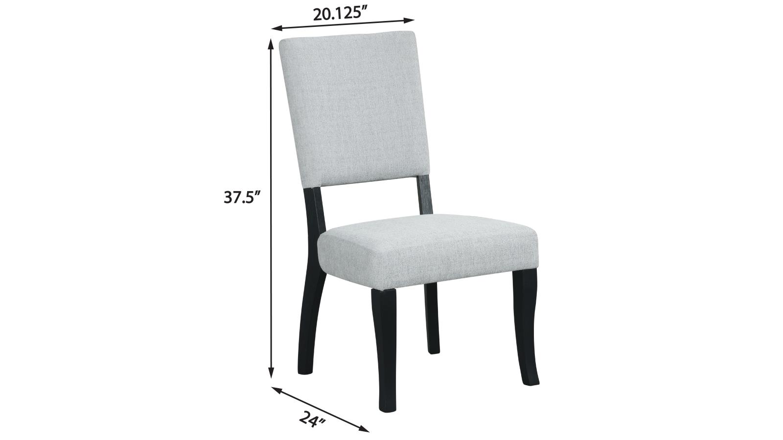 Carmen Gray Upholstered Dining Chair — view 5