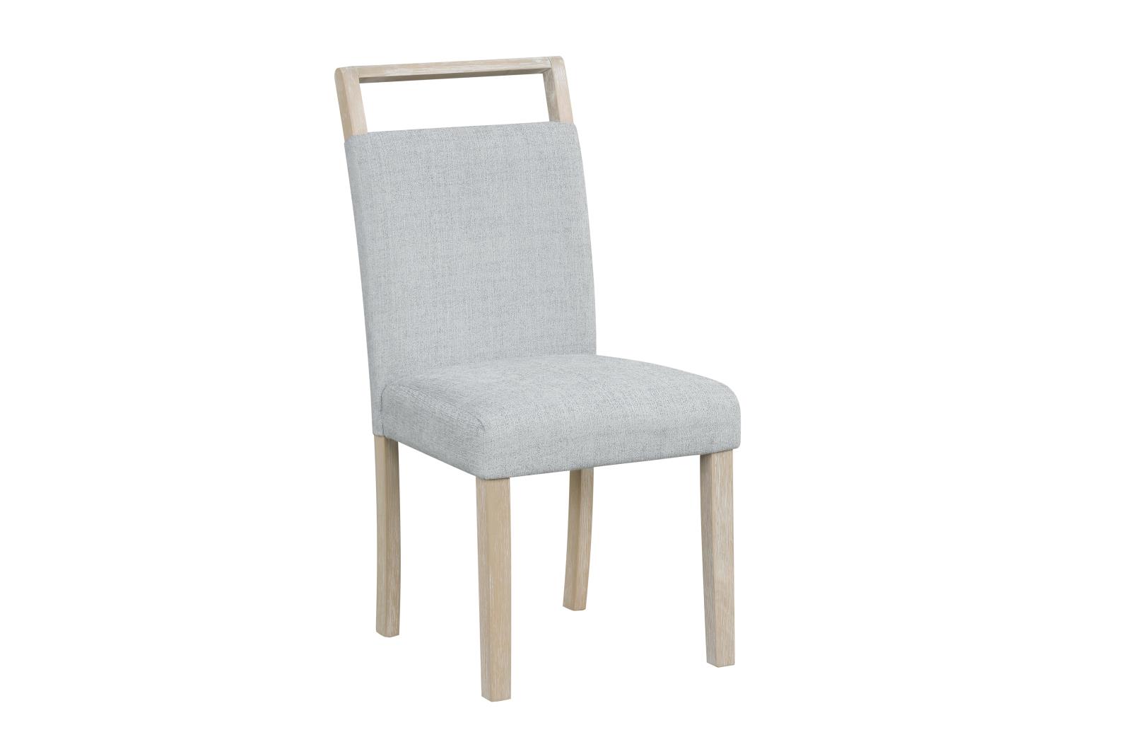 Skyla Gray Upholstered Dining Chair with Padded Seat and Back — view 2