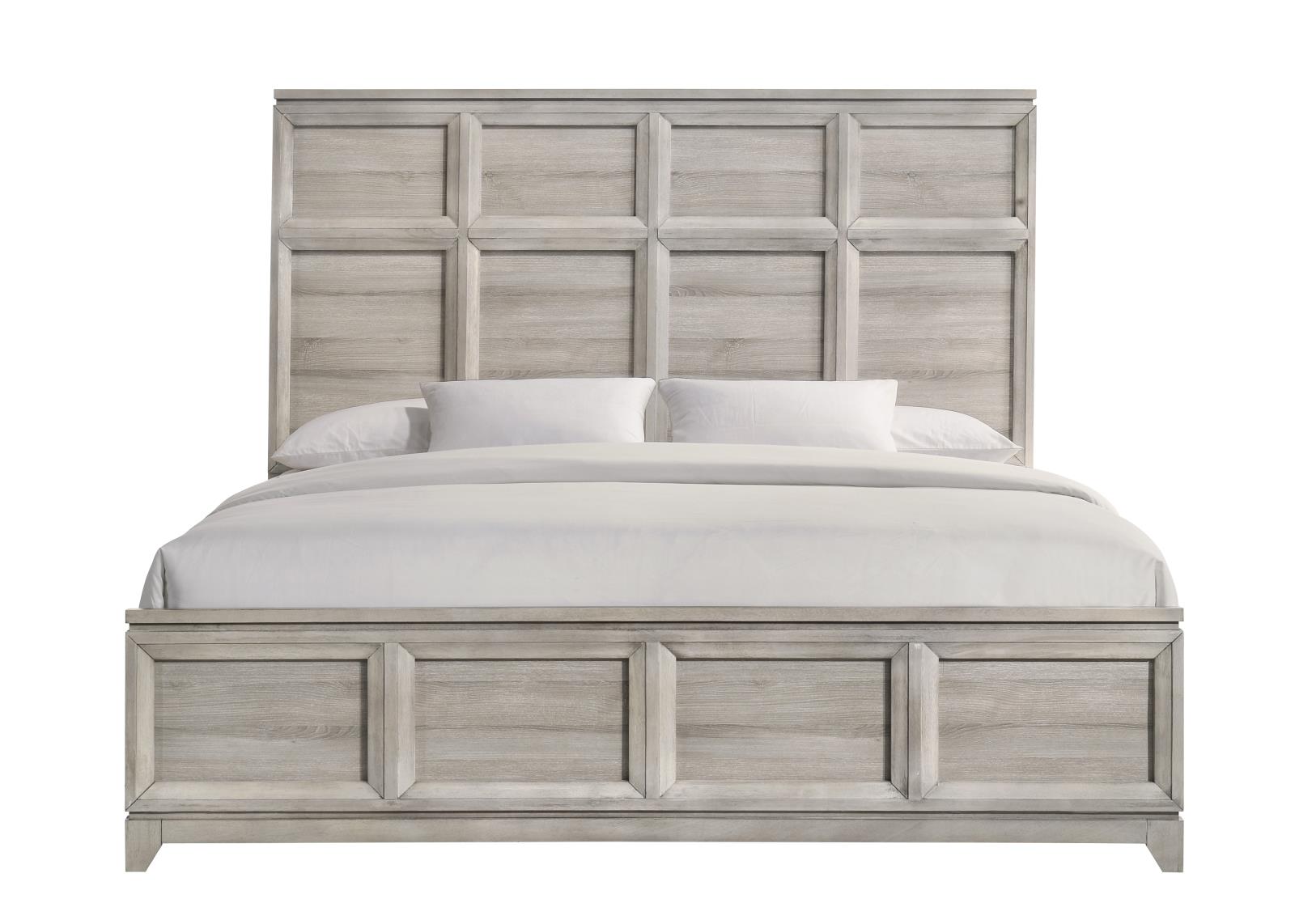 Azteria Gray King Bed, Dresser & Mirror — view 6