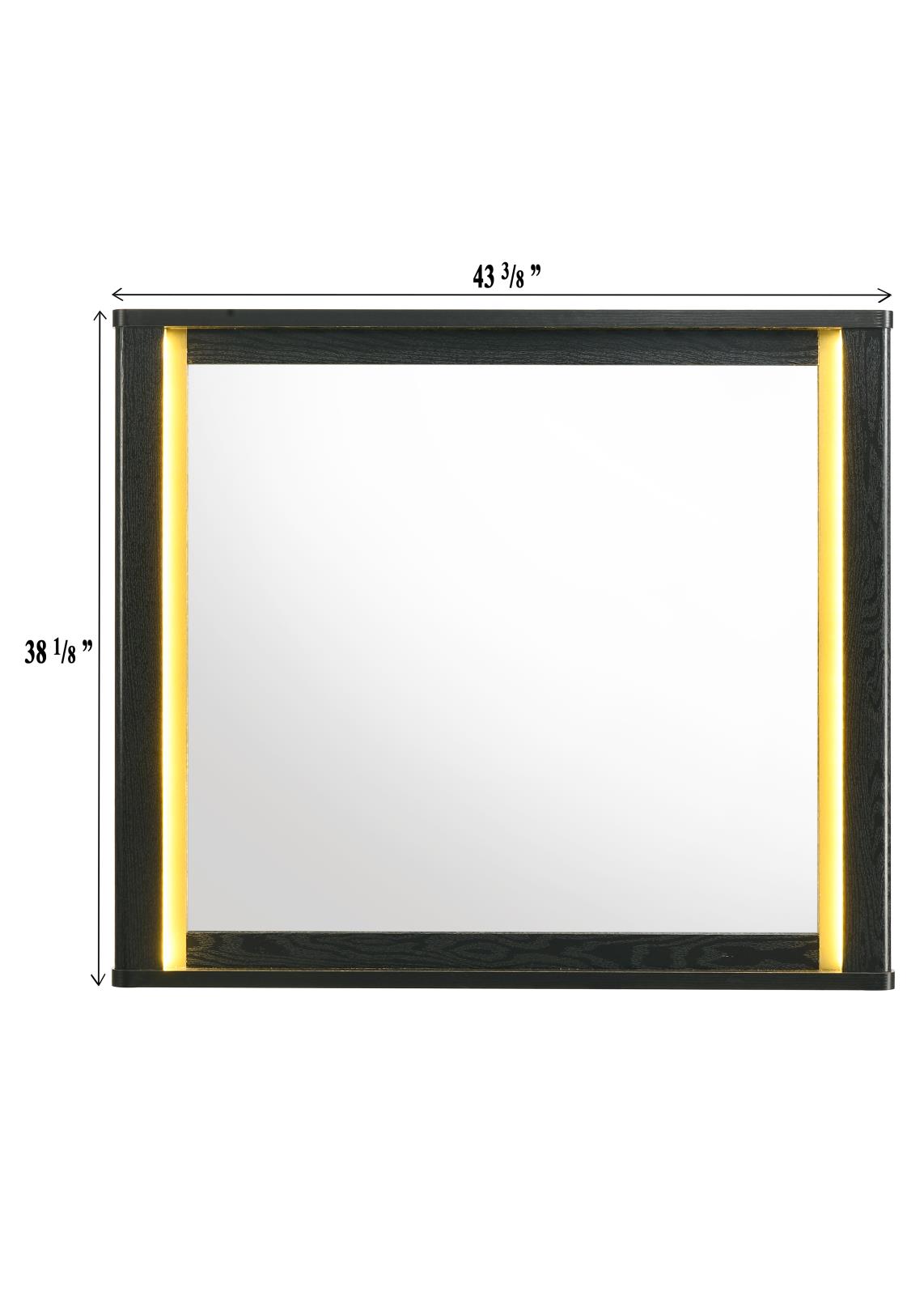 Olen Black Mirror with LED Light