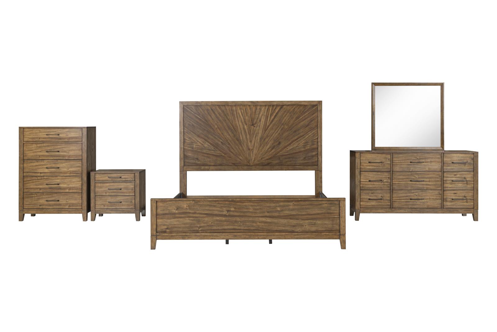 Langford Brown King Bed — view 3