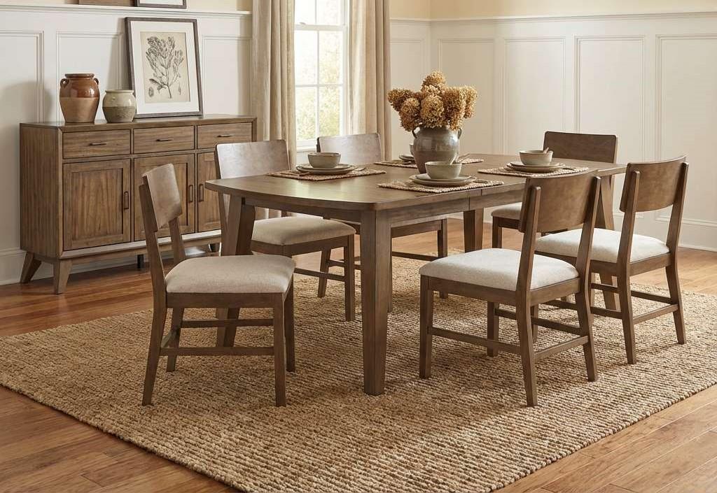 Ellison Brown Dining Table — view 3