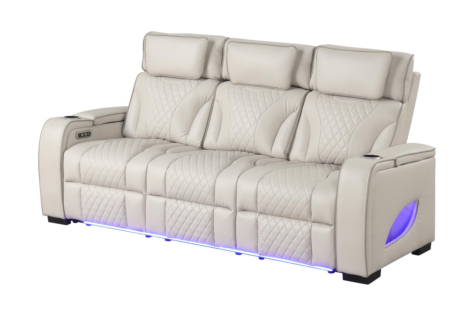 Rock Star Gray Power Reclining Sofa, Loveseat & Recliner — view 5