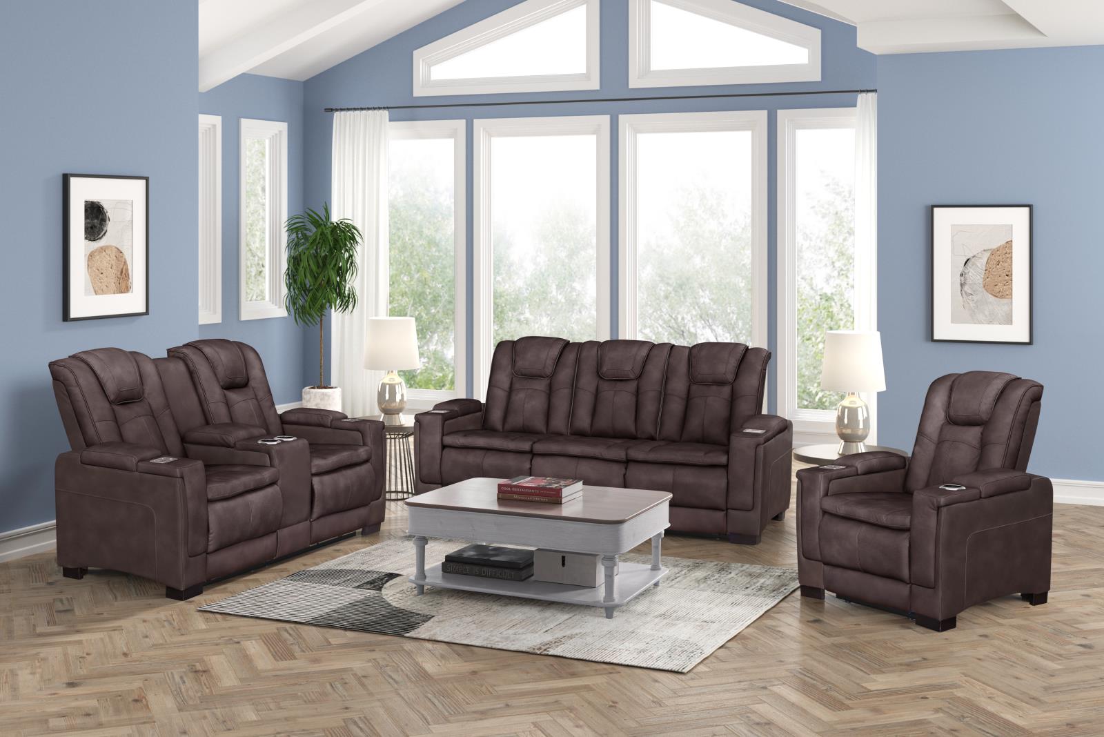 Molly Brown Loveseat with: Pwr Recliner — view 2