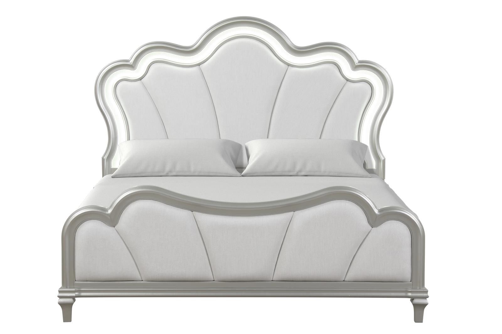 Wendy Silver Queen Bed, Dresser & Mirror — view 2