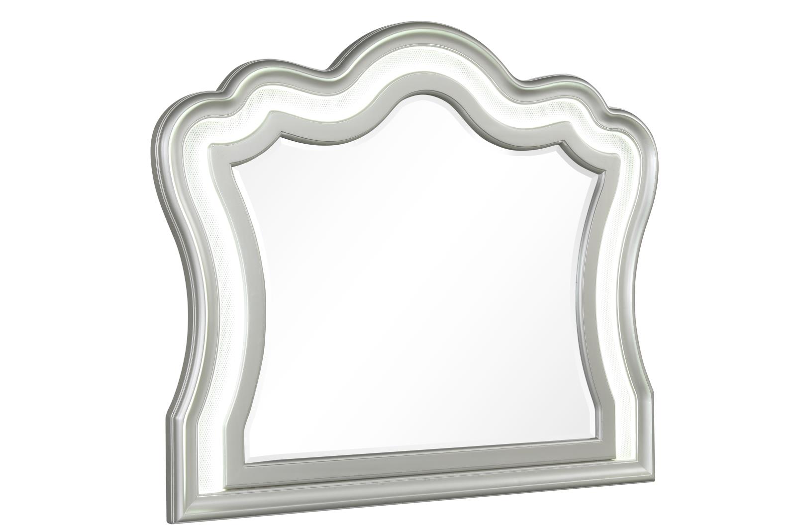 Wendy Silver Mirror with LED Light