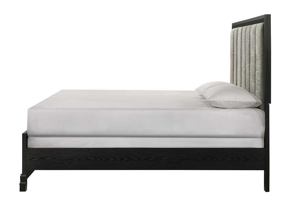 Rhodes Black King Bed, Dresser, Mirror, Chest & Nightstand — view 8