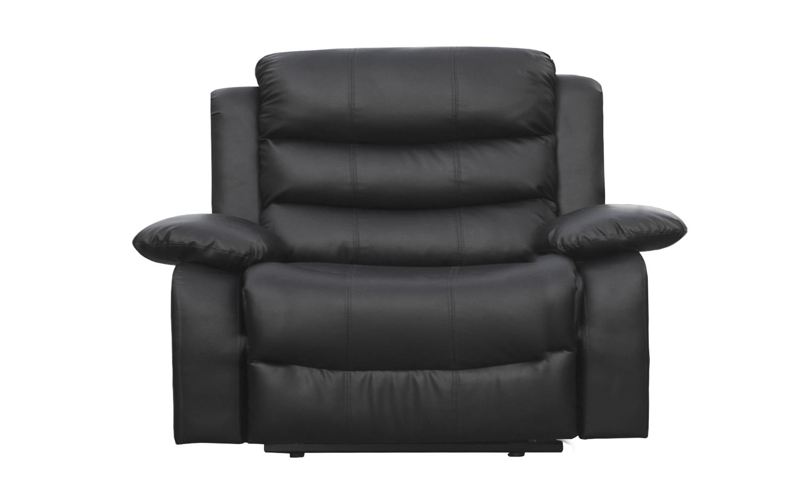 Maverick Black Manual Recliner Sofa Set — view 5