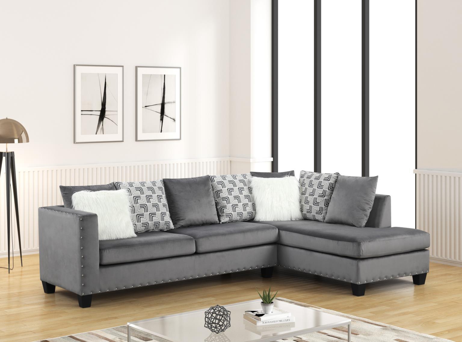 Lacasa 2-Piece Gray Sectional