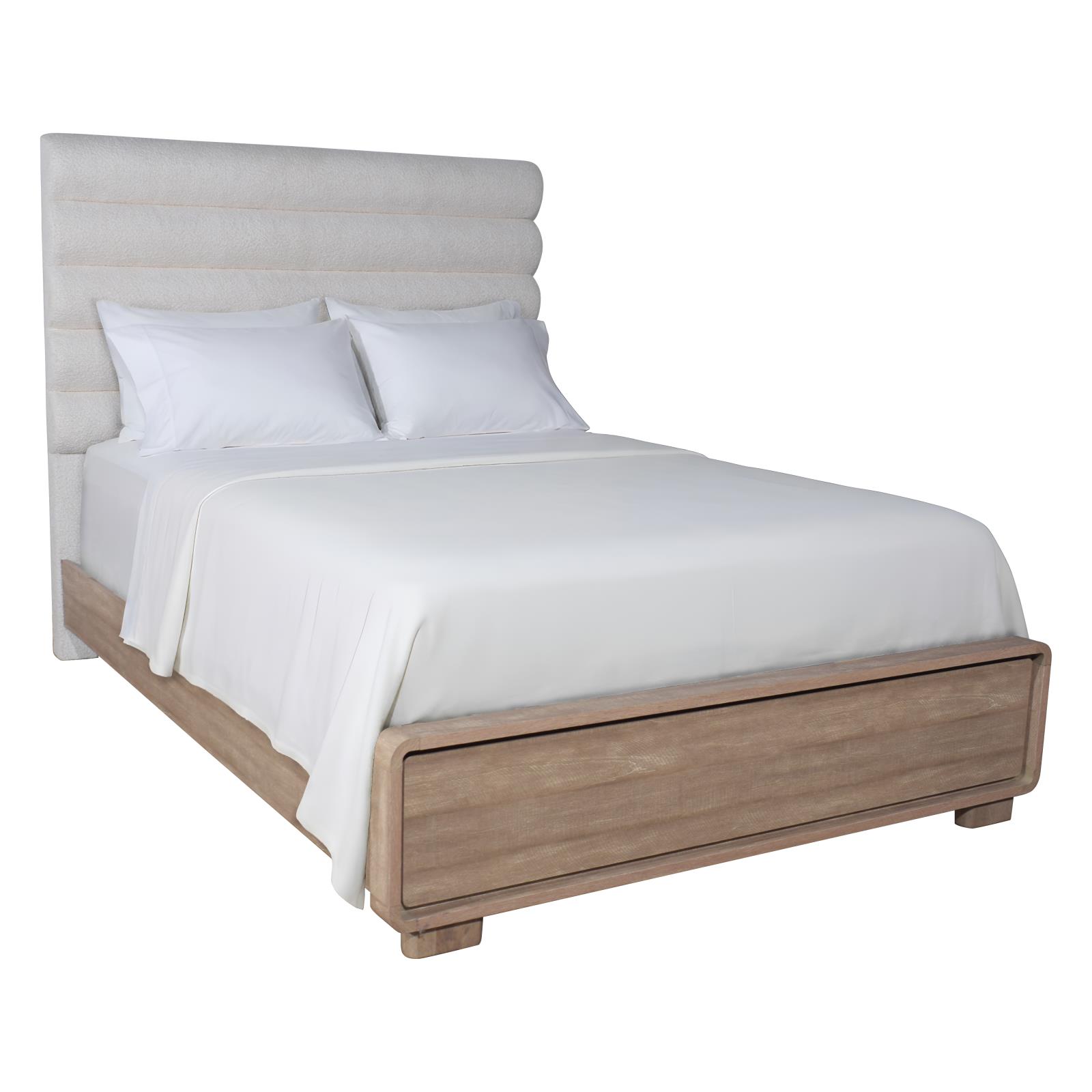 Loma Oak Queen Bed, Dresser & Mirror — view 2