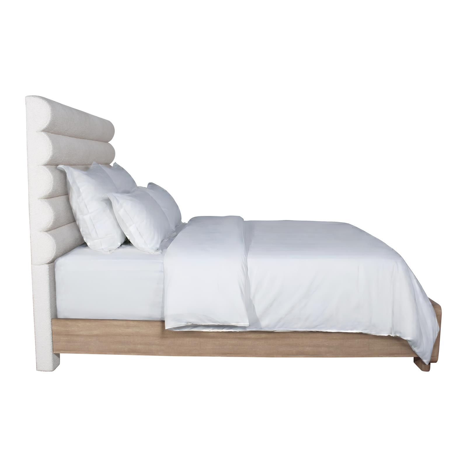 Loma Oak Queen Bed, Dresser & Mirror — view 4
