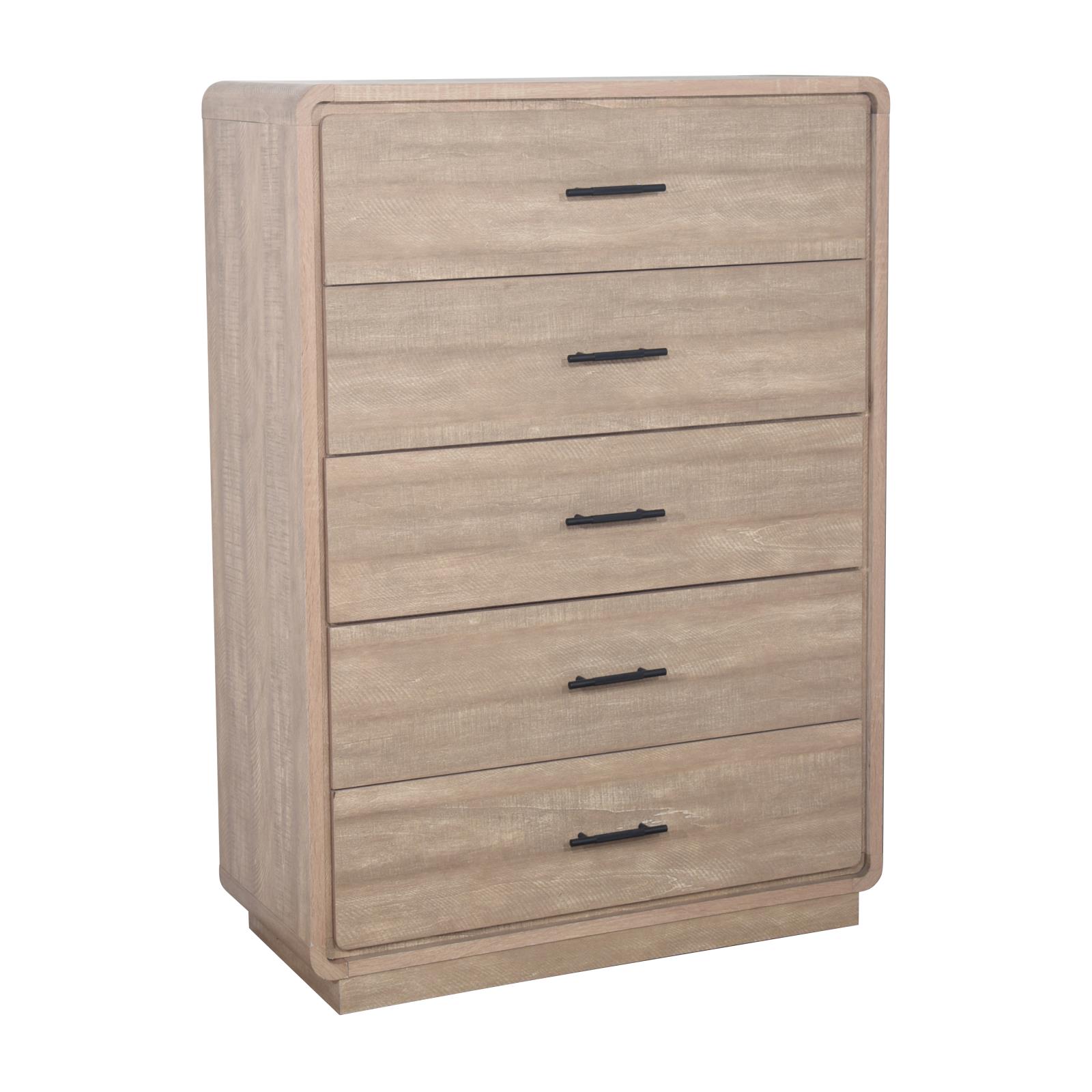 Loma Oak King Bed, Dresser, Mirror, Chest & Nightstand — view 4