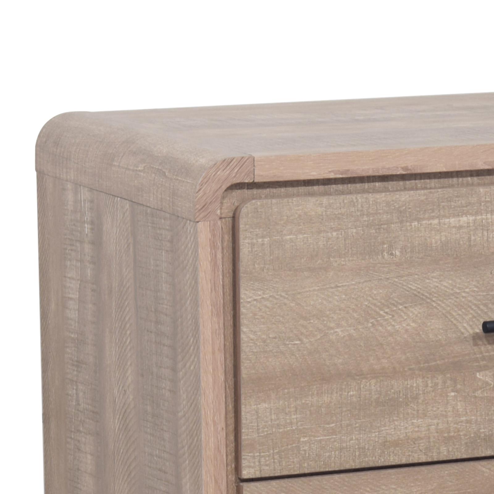 Loma Oak King Bed, Dresser, Mirror, Chest & Nightstand — view 7