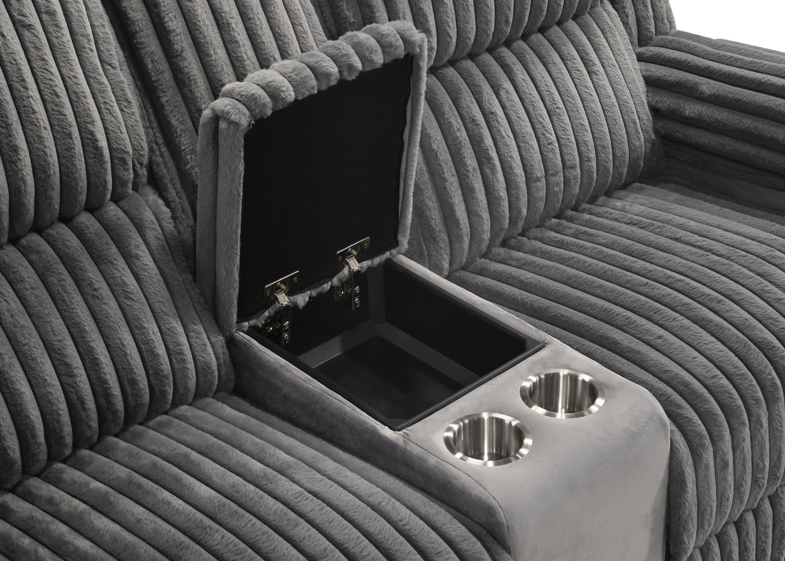 Felix Gray Manual Reclining Sofa, Loveseat & Recliner — view 10