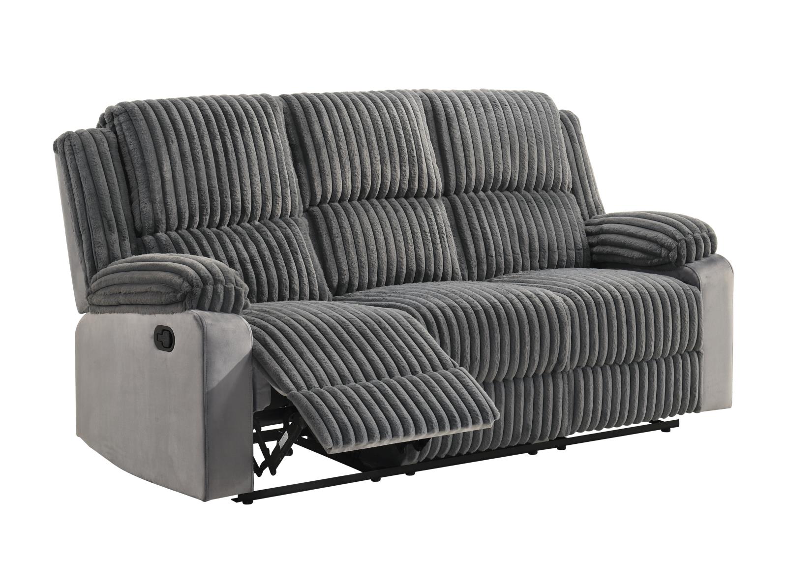 Felix Gray Manual Reclining Sofa, Loveseat & Recliner — view 5
