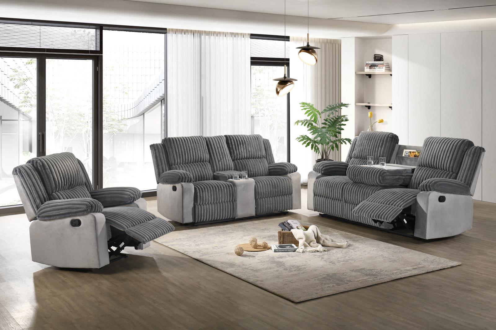 Felix Gray Manual Recliner — view 2