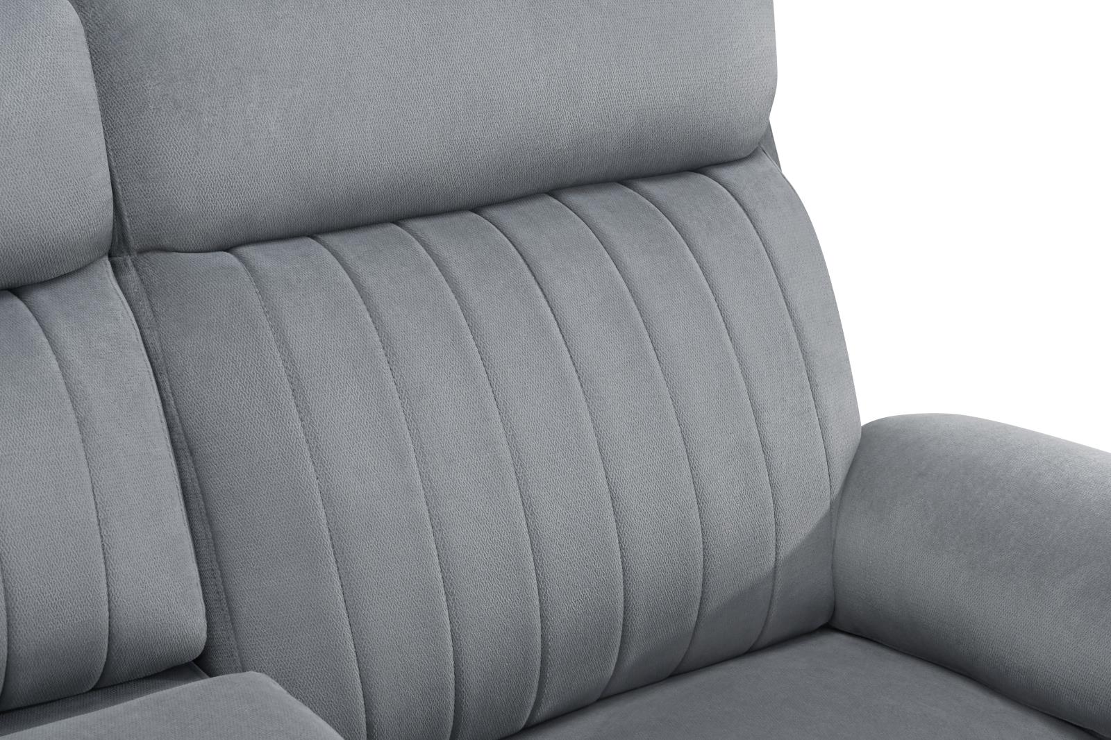 Yuna Gray Manual Reclining Sofa, Loveseat & Recliner — view 10