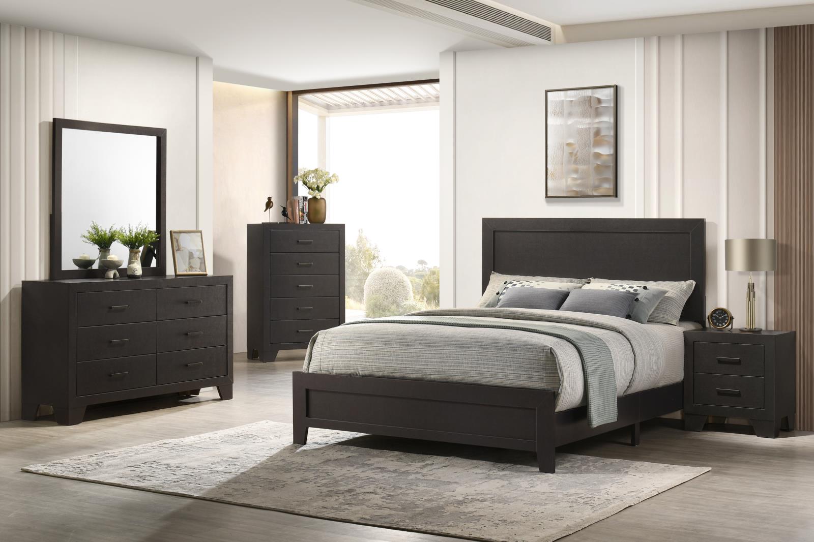 Durham Espresso 2-Drawer Nightstand — view 2