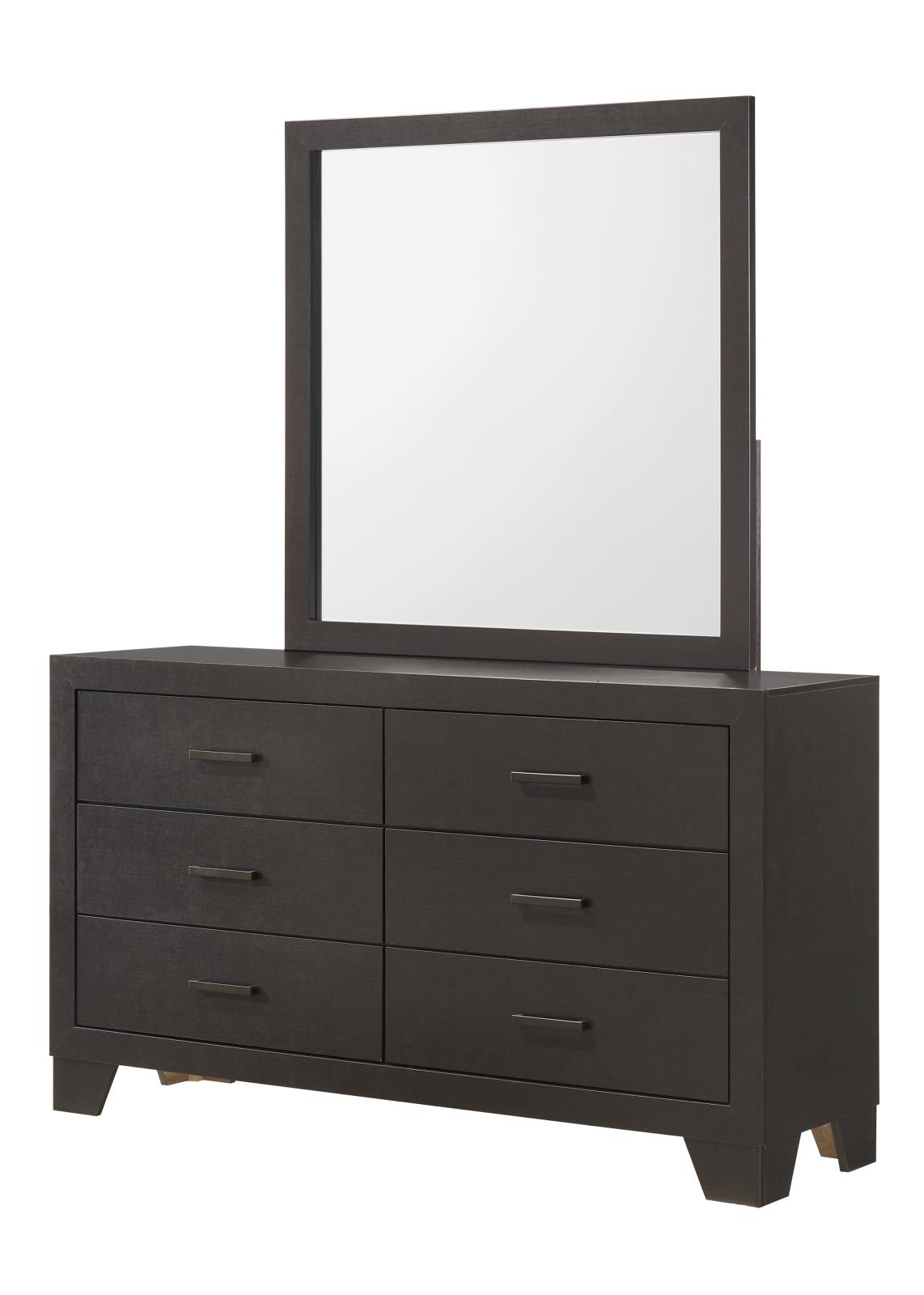 Durham Espresso Panel Queen Bed, Dresser, Mirror & Nightstand — view 3