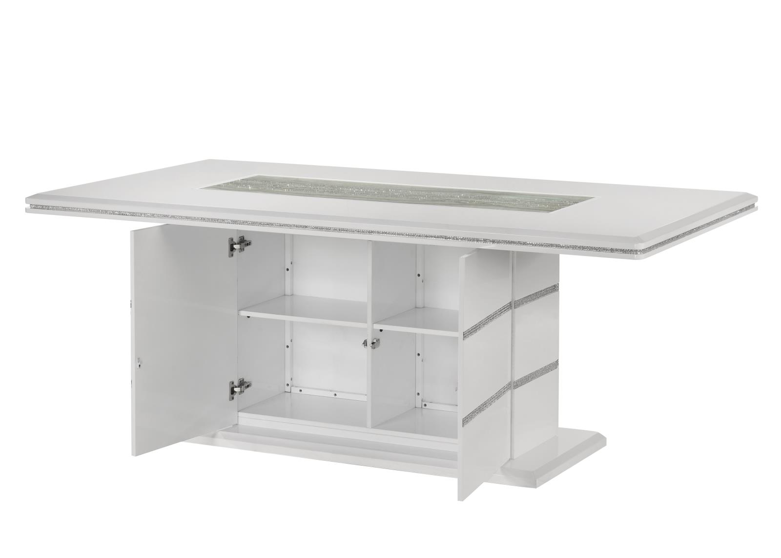 Lucia White and Gray 5-Piece Dining Set — view 4