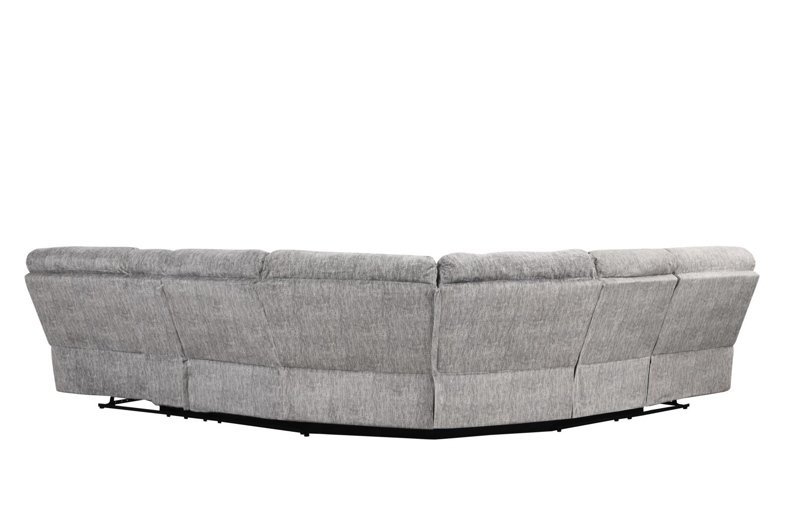 Shatha Gray 3-Piece Power Sectional with Storage Console — view 4
