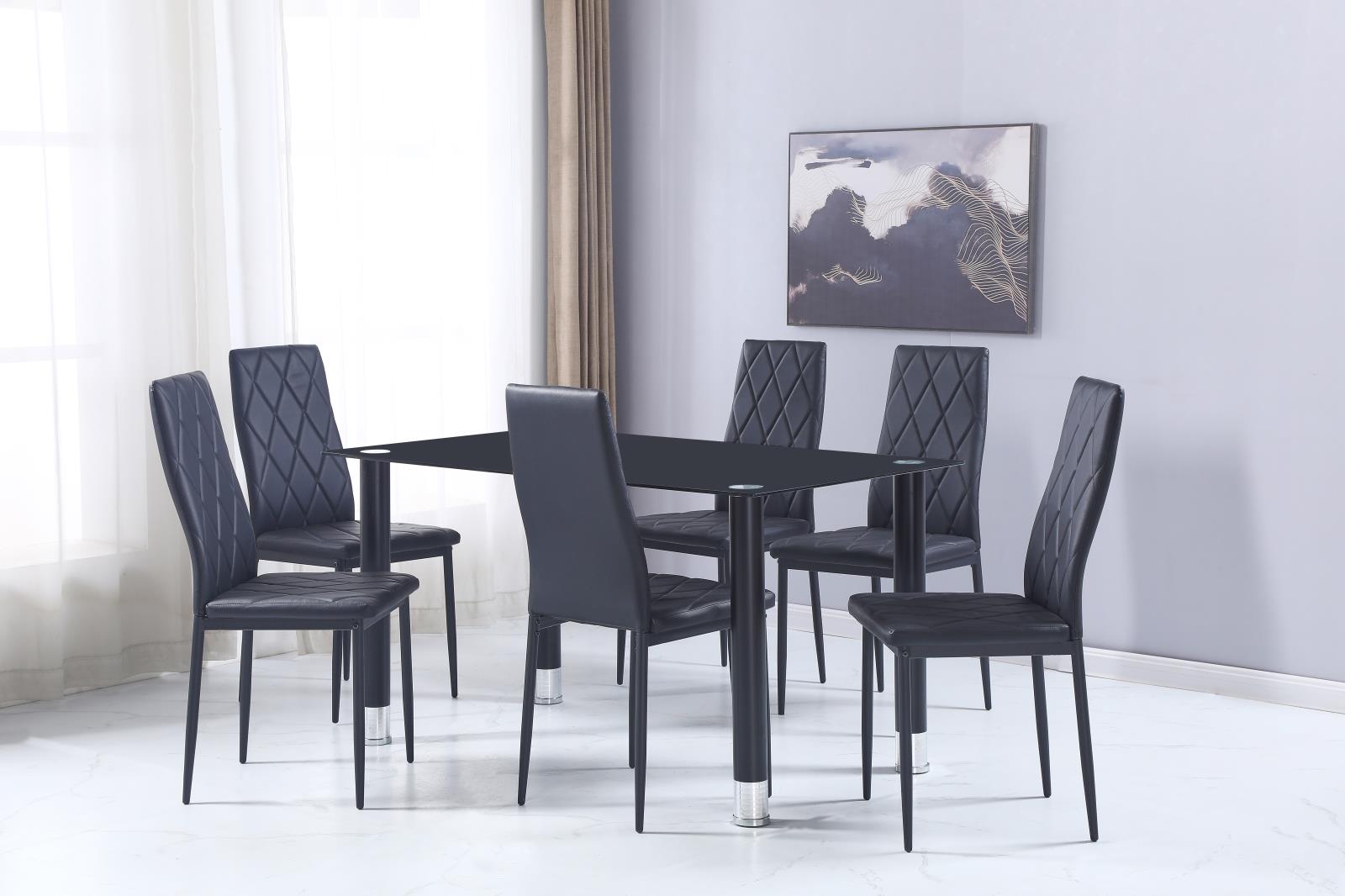 Vigo Black Dining Table — view 2