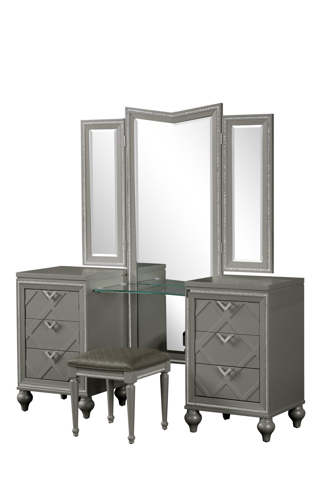Wallace Charcoal Stool — view 2