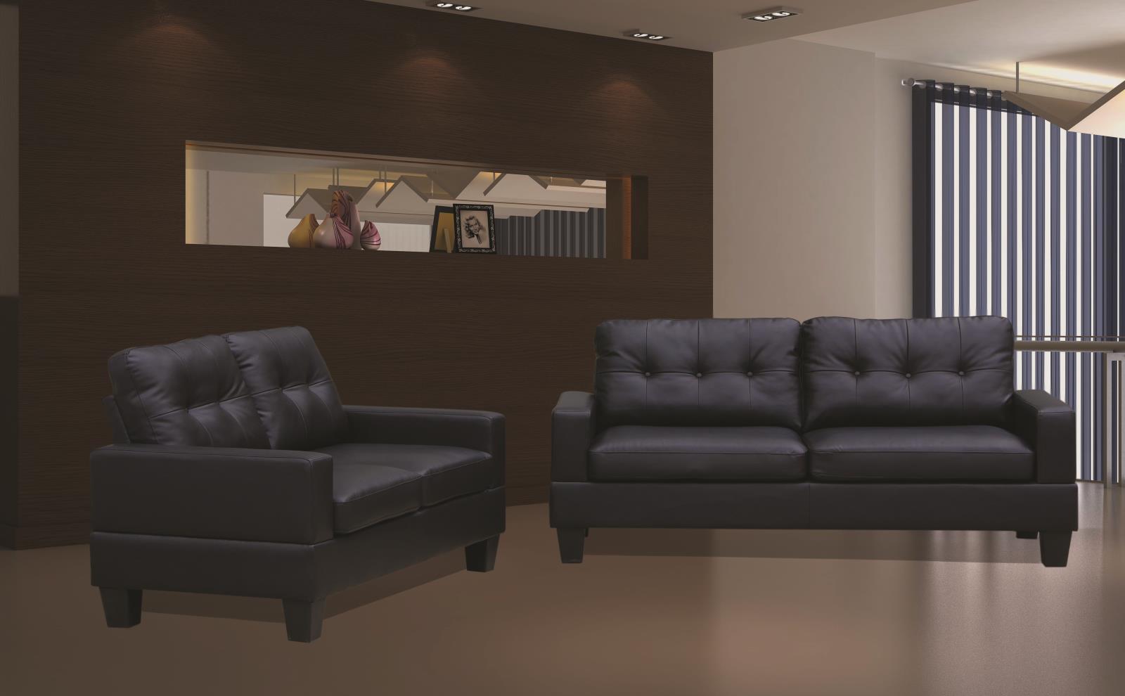 Hearth Black Sofa & Loveseat