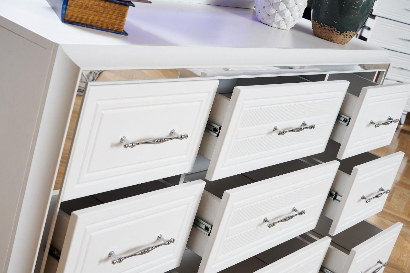 Killarny White 2-Drawer Nightstand — view 2