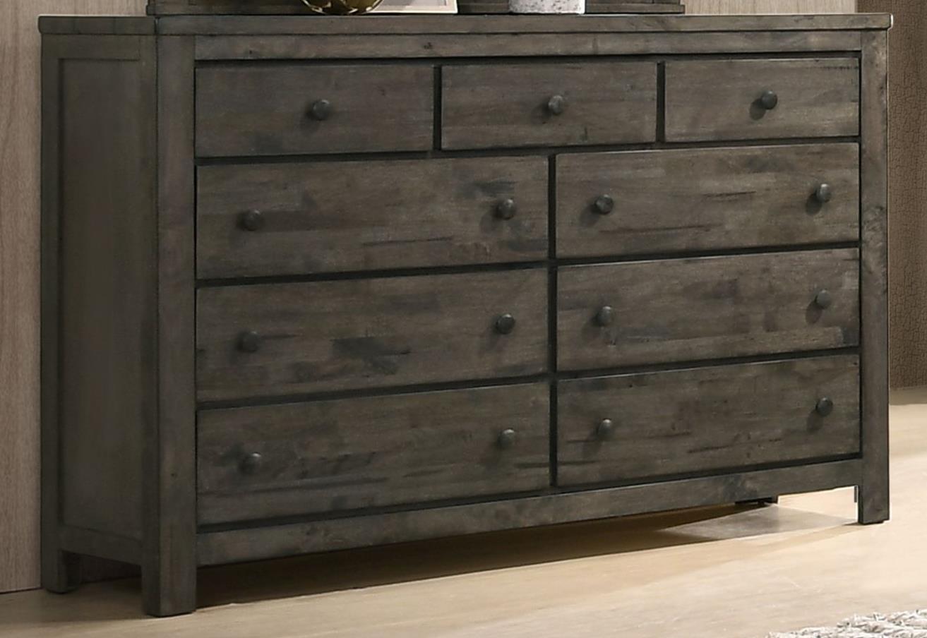 Hayward Gray King Bed, Dresser, Mirror, Chest & Nightstand — view 3