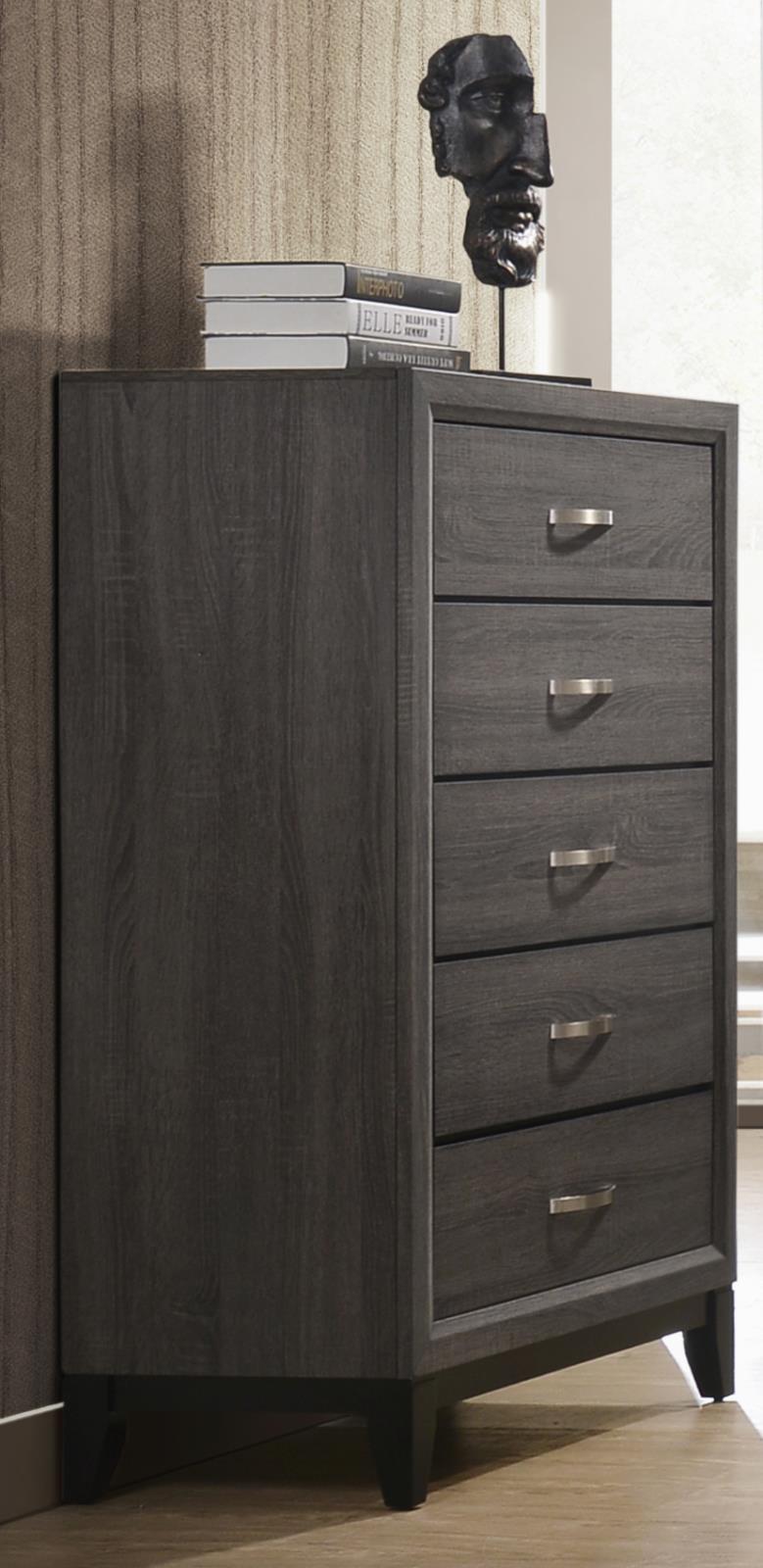 Oak Bluff Gray 5-Drawer Chest