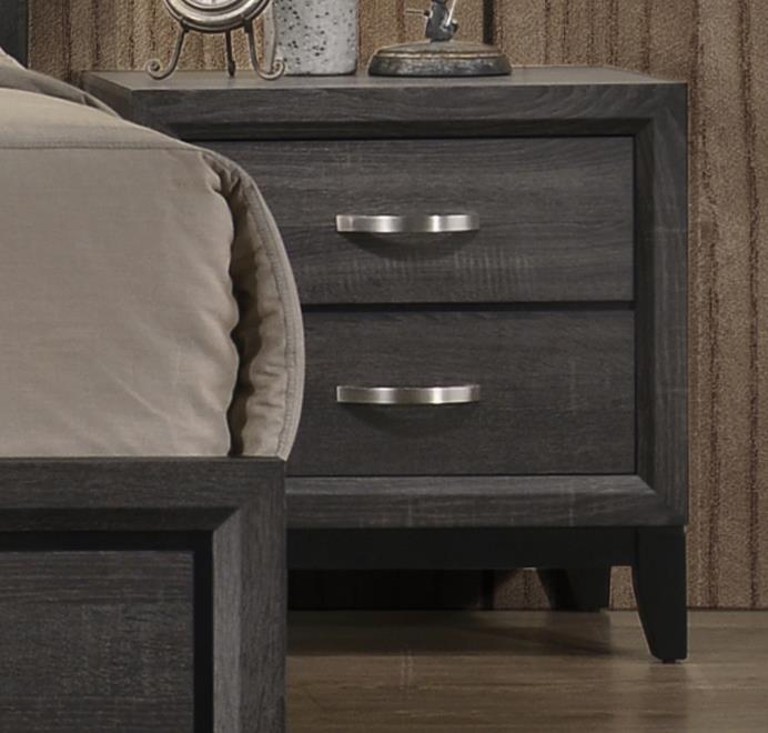 Oak Bluff Gray 2-Drawer Nightstand