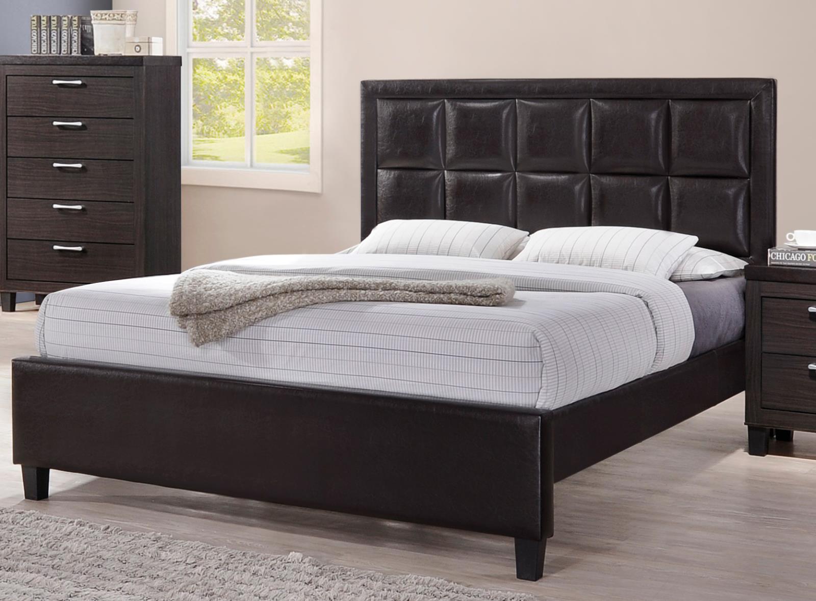 Sonoma Brown Queen Bed, Dresser & Mirror — view 5