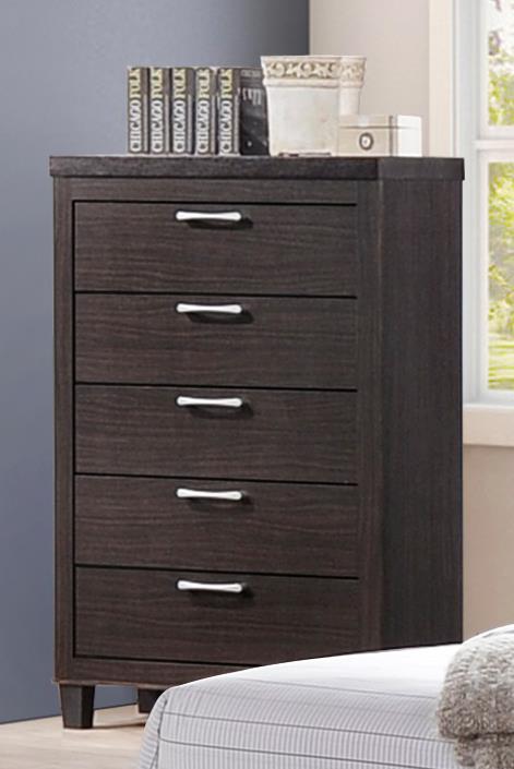 Sonoma Brown King Bed, Dresser, Mirror, Chest & Nightstand — view 5