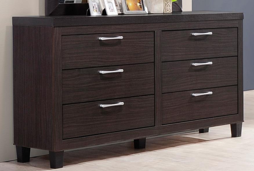 Sonoma Brown Queen Bed, Dresser & Mirror — view 3