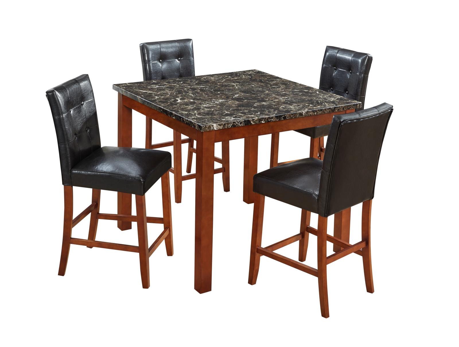 Brooklyn Brown 5-Piece Pub Dining Set — view 2