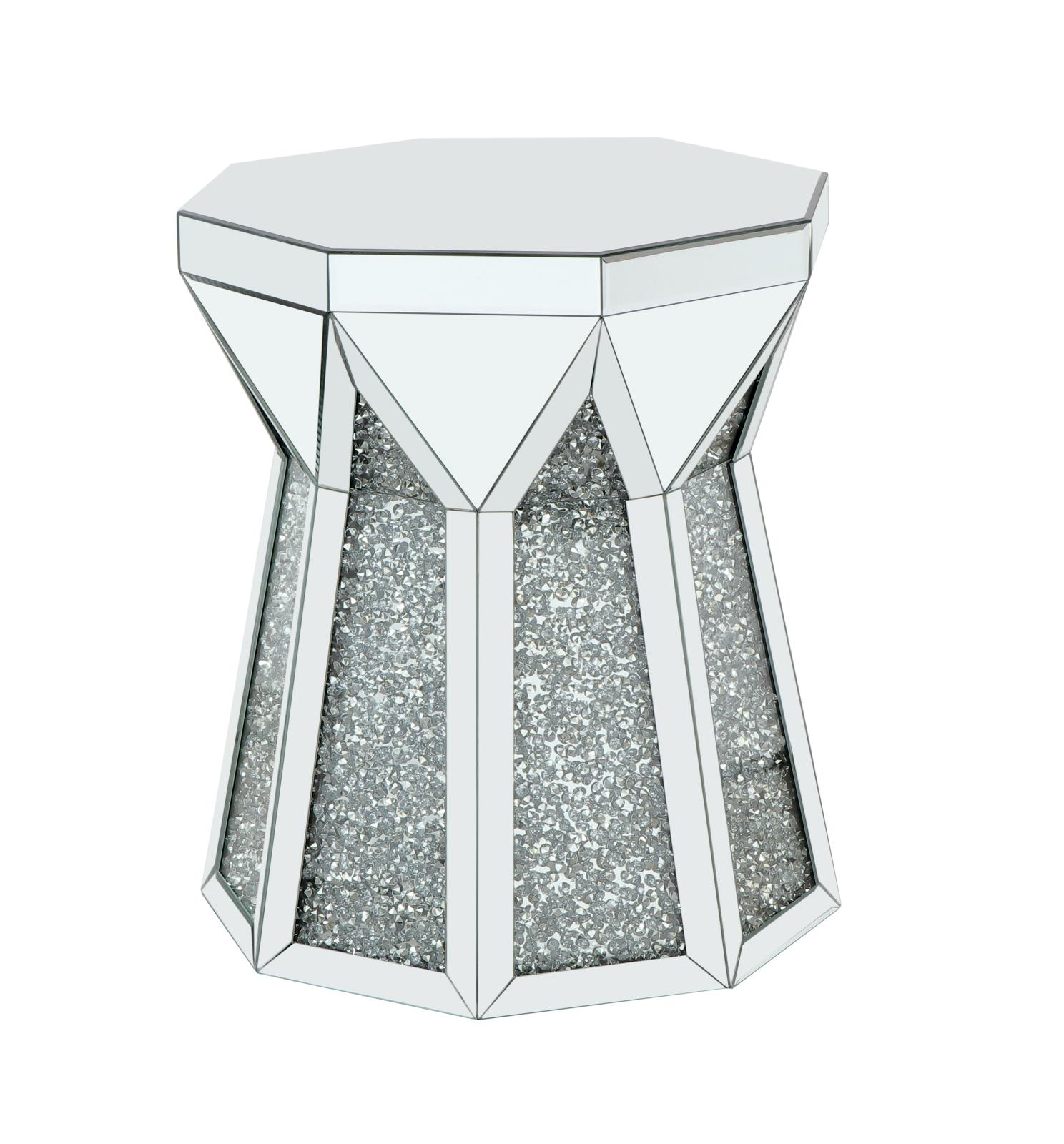Glam 6 Mirrored End Table Ge-55 — view 2