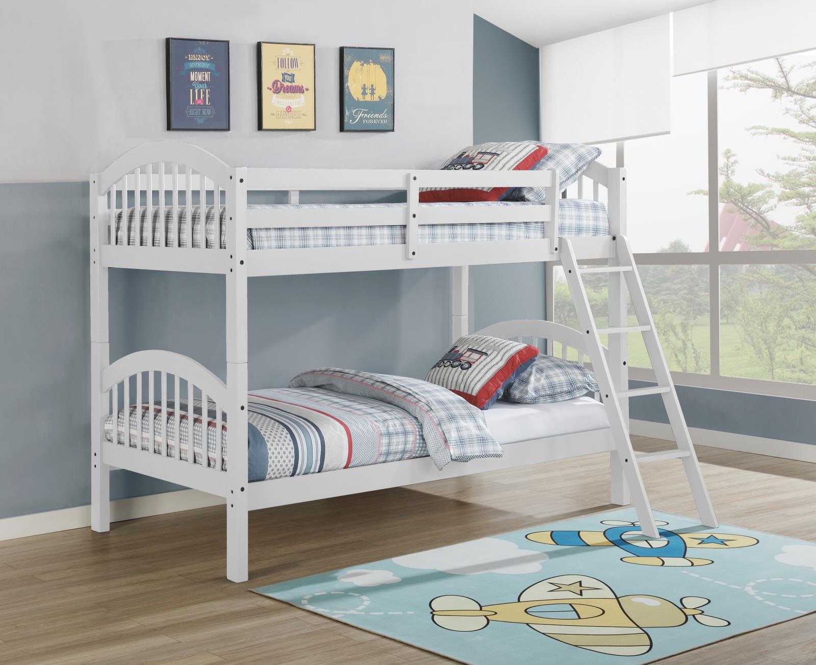 Burnaby White Twin/Twin Bunkbed