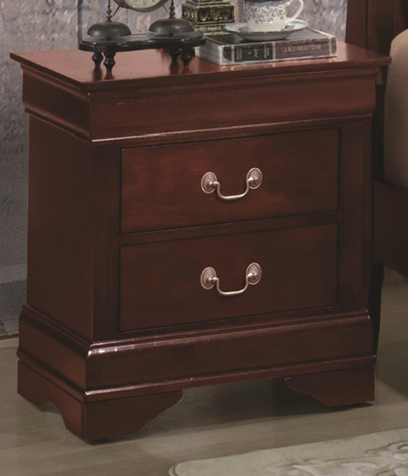Mystic Cherry 2-Drawer Nightstand