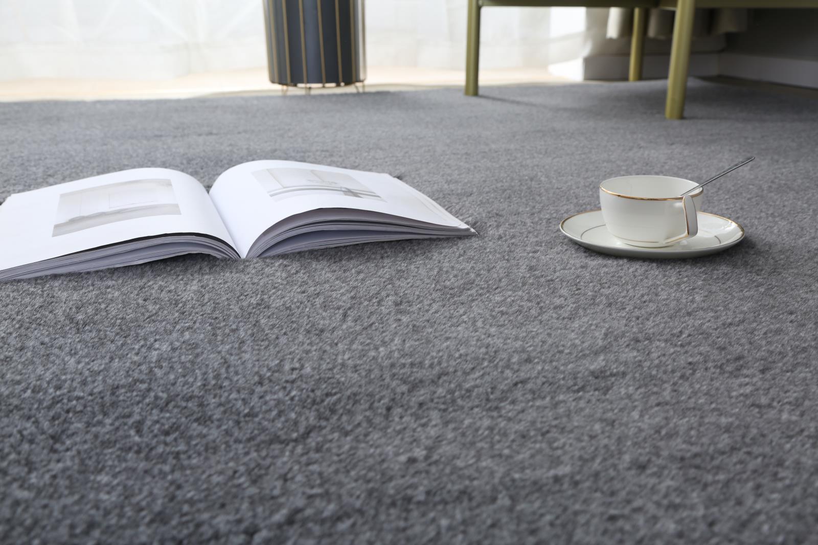 Emma EM03 Gray Shag Rug — view 7