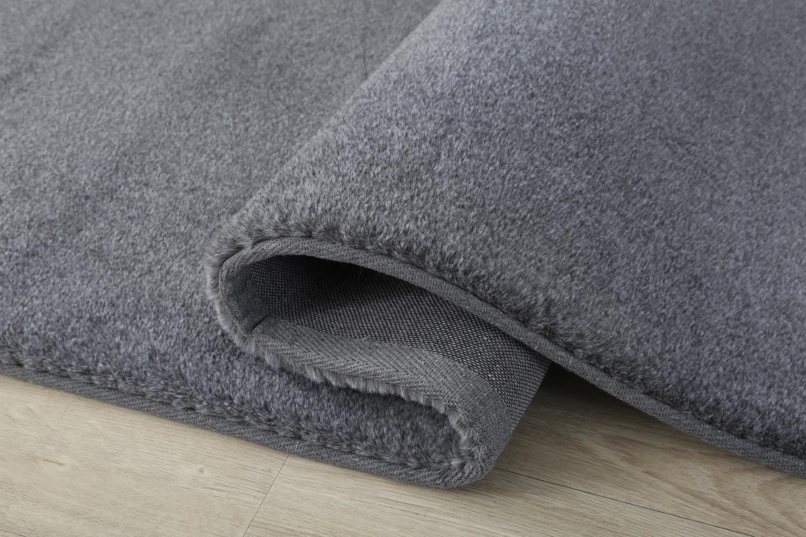 Emma EM03 Gray Shag Rug — view 6