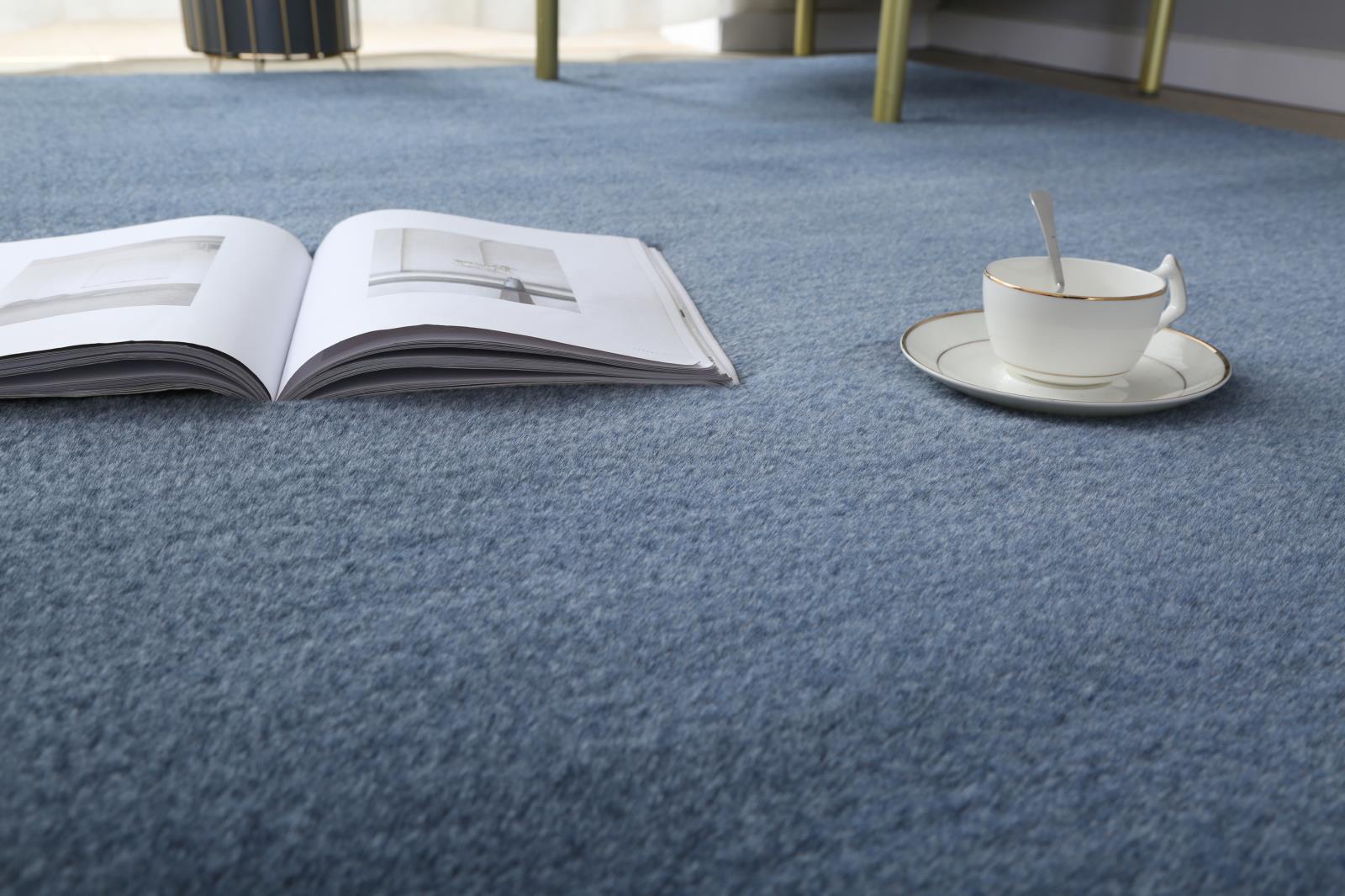 Emma EM04 Blue Shag Rug — view 7